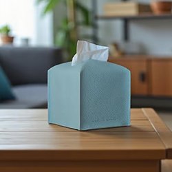 Modern tissue box cover - Rectangular Leather made for Kleenex tissues